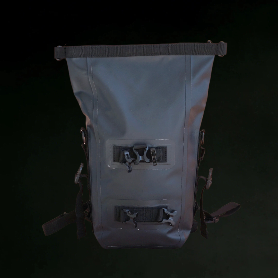 Custom Motorcycle Waterproof Crash Bar Bag fold