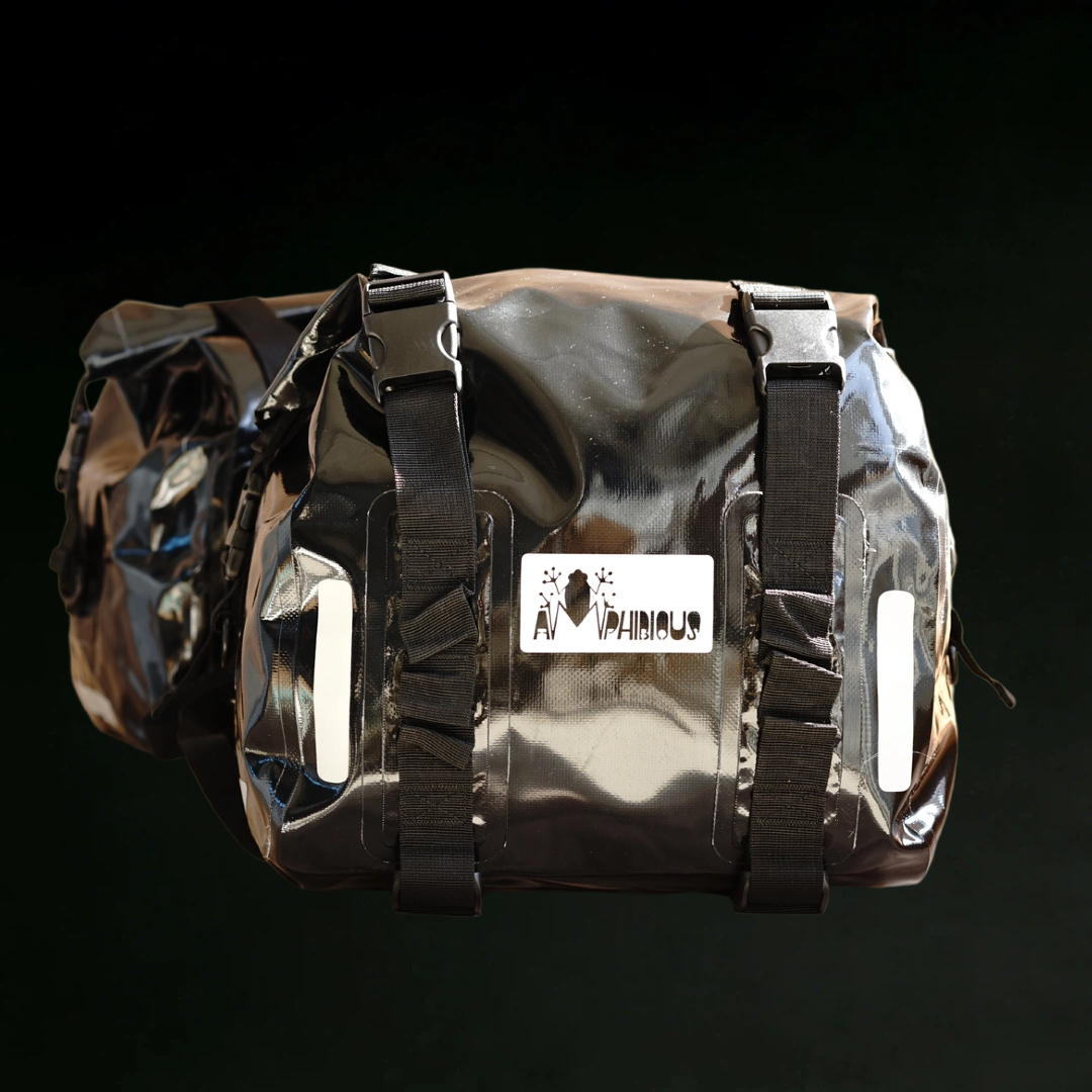 Custom Waterproof Glossy Finish Motorcycle Pannier front