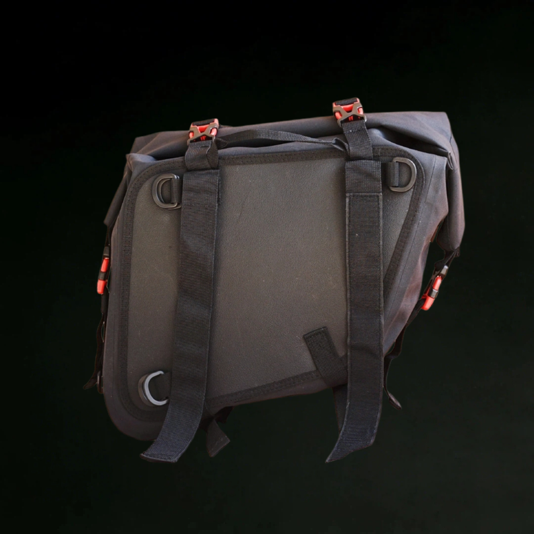 Custom Waterproof Shoe-Shaped Motorcycle Side Bag back