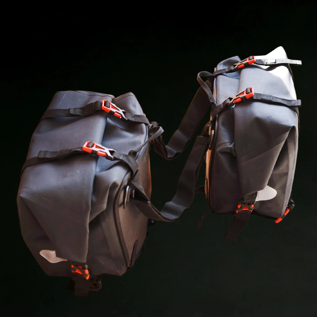 Custom Waterproof Shoe-Shaped Motorcycle Side Bag top